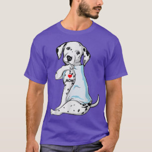 Ik hou van Tattoo Dalmatian Mam Dog Moederdag G T-shirt