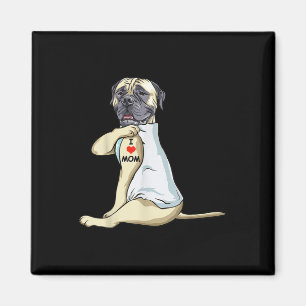 Ik hou van Tattoo Engels Mastiff Mam Hondenliefheb Magneet