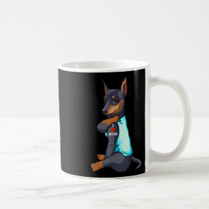 Ik hou van Tattoo Miniatuur Pinscher Mam Hondenlie Koffiemok