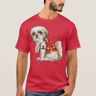 Ik hou van Tattoo Shih Tzu Mam Funny Moederdag T-shirt