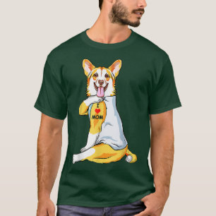 Ik hou van Tattoo Welsh Corgi Mam Hondenliefhebber T-shirt