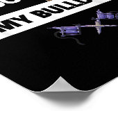 Ik hou van Tattoos en mijn Engelse Bulldog Dog Tat Poster (Hoek)