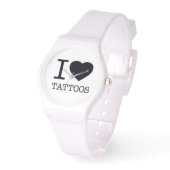 Ik hou van TATTOOS Horloge (Hoek)