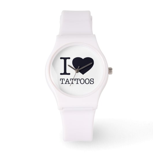 Ik hou van TATTOOS Horloge (Voorkant)