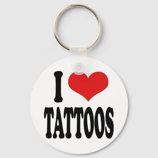 Ik hou van Tattoos Sleutelhanger (Voorkant)