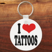 Ik hou van Tattoos Sleutelhanger (Voorkant)