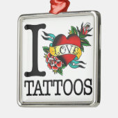 ik hou van tattoos tattoo met dat ontwerp metalen ornament (Links)