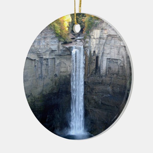 Ik hou van Taughannock Herfsten Keramisch Ornament (Links)