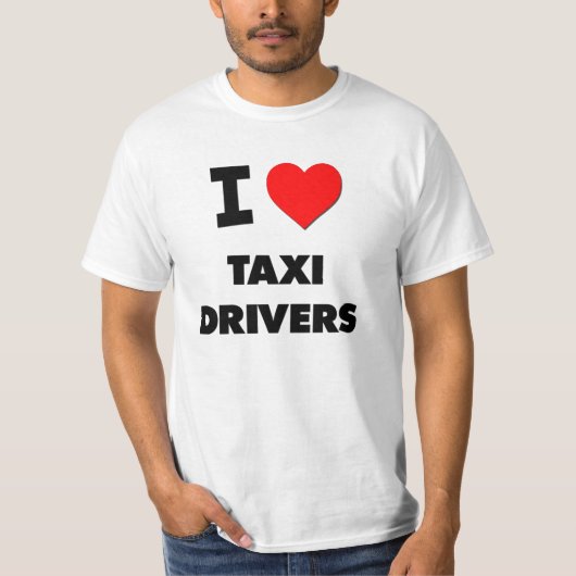Ik hou van taxichauffeurs t-shirt (Voorkant)
