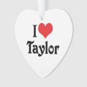 Ik hou van Taylor Ornament (voorkant)