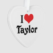 Ik hou van Taylor Ornament (voorkant)