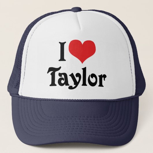 Ik hou van Taylor Trucker Pet (Voorkant)