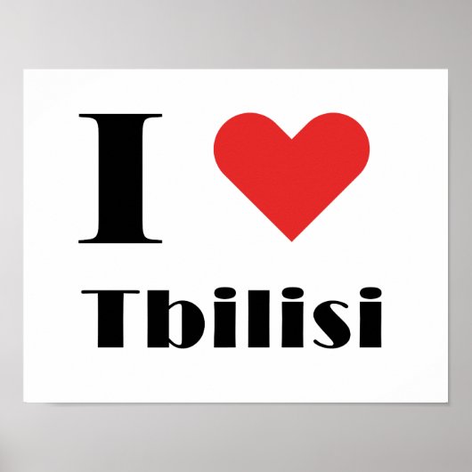 Ik hou van Tbilisi Poster (Voorkant)