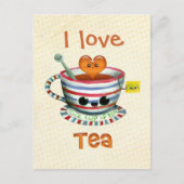 Ik hou van Tea Briefkaart (Voorkant)