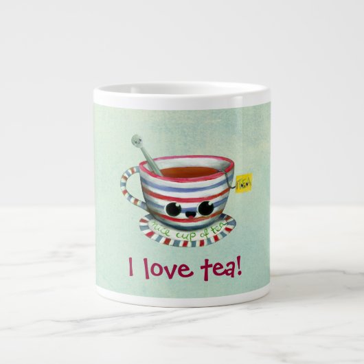 Ik hou van Tea Grote Koffiekop (Voorkant)