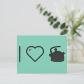 Ik hou van Tea Kettles Briefkaart (Staand voorkant)