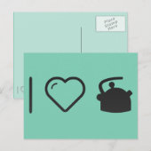Ik hou van Tea Kettles Briefkaart (Voorkant / Achterkant)