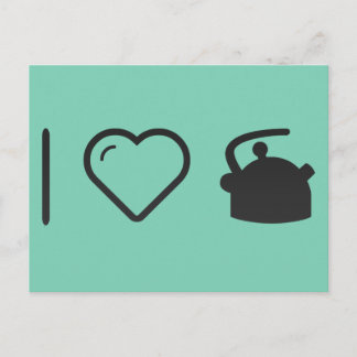 Ik hou van Tea Kettles Briefkaart