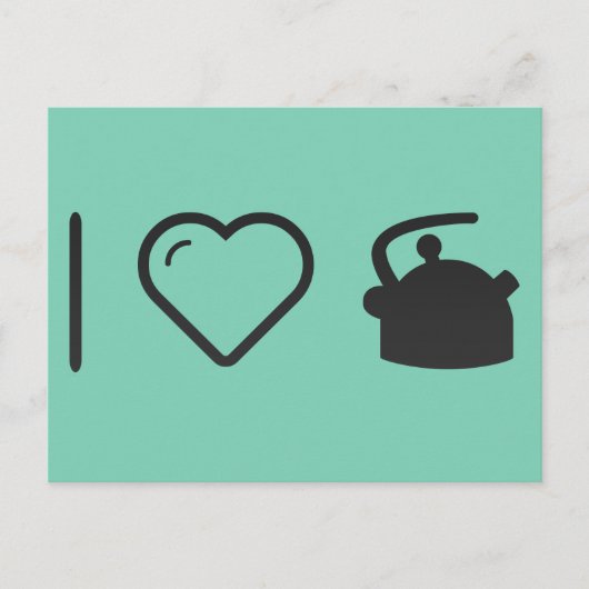 Ik hou van Tea Kettles Briefkaart (Voorkant)