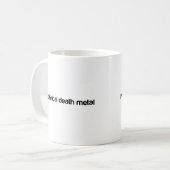 Ik hou van technische dodenmetaal koffiemok (Voorkant links)