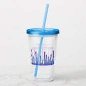Ik hou van Techno Acryl Drinkbeker (Achterkant)