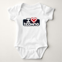 Ik hou van TECHNO - Baby T-shirt