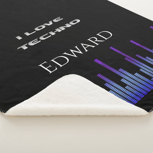 Ik hou van Techno Sherpa Deken (3/4)