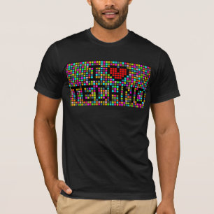 ik hou van techno t-shirt