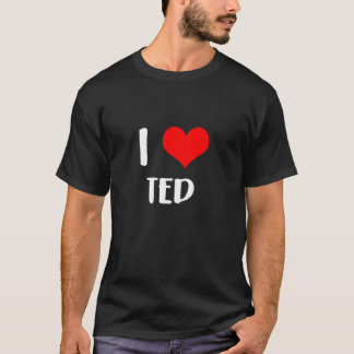 Ik hou van TED valentijn sorry dames jongens hart T-shirt