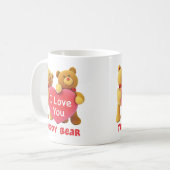 Ik hou van Teddy Bear Koffiemok (Voorkant links)
