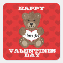 Ik hou van Teddy Bear Sticker