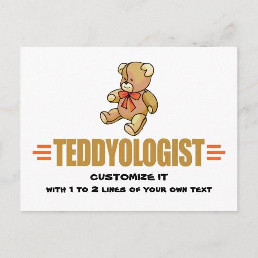 Ik hou van Teddy Bears Briefkaart (Voorkant)