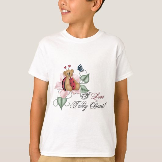 Ik hou van Teddy Bears Lady Bug Beer T-shirt (Voorkant)