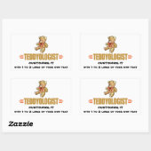 Ik hou van Teddy Bears Rechthoekige Sticker (Vel)