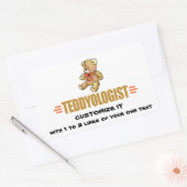 Ik hou van Teddy Bears Rechthoekige Sticker (Envelop)