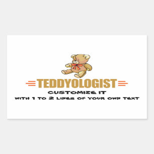 Ik hou van Teddy Bears Rechthoekige Sticker