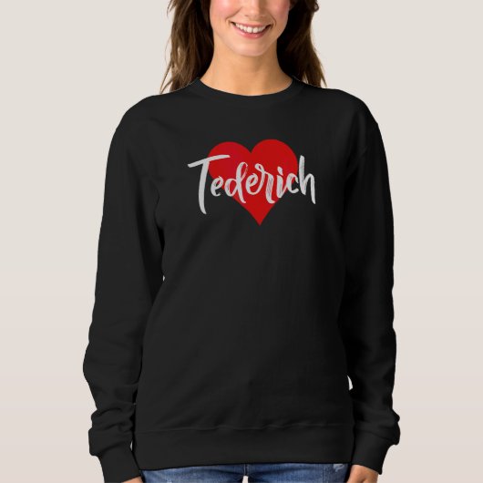 Ik hou van Tederich voornaam lief hart Trui (Voorkant)