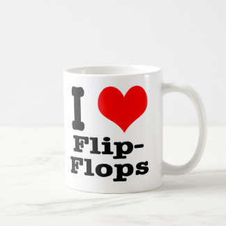 Ik HOU van teenslippers Koffiemok