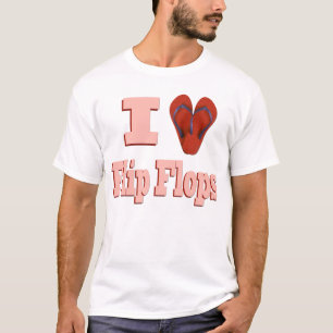 Ik hou van Teenslippers T-shirt