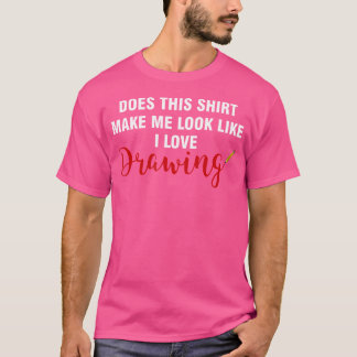 Ik hou van tekenen en schetsen t-shirt