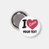 Ik hou van  tekst Ik hart Jouw tekst Magneet (Voorkant / Achterkant)