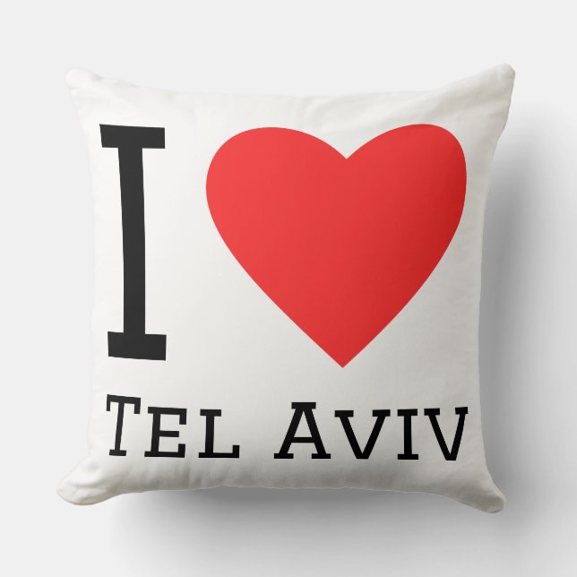 Ik hou van Tel Aviv Kussen (Voorkant)