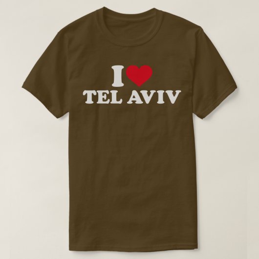 Ik hou van Tel Aviv T-shirt (Design voorkant)