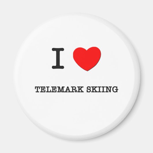 Ik hou van Telemark skiën Magneet (Voorkant)
