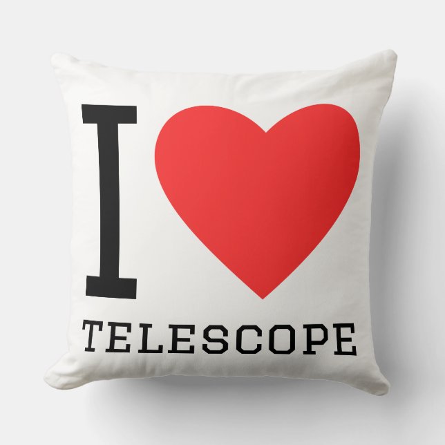 Ik hou van telescoop kussen (Voorkant)