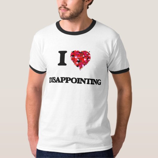 Ik hou van teleurstellend t-shirt (Voorkant)