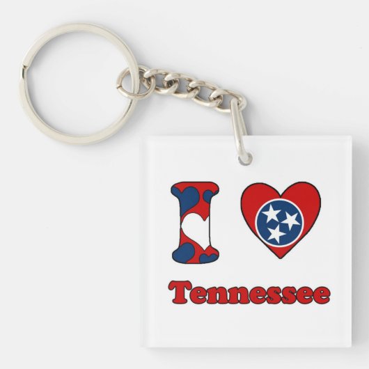 Ik hou van Tennessee Sleutelhanger (voorkant)