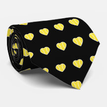 Ik hou van Tennis Ball Heart Pattern Vader Black