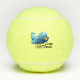 Ik hou van tennis Bird Tennisballen