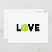 Ik hou van tennis briefkaart (Voorkant / Achterkant)